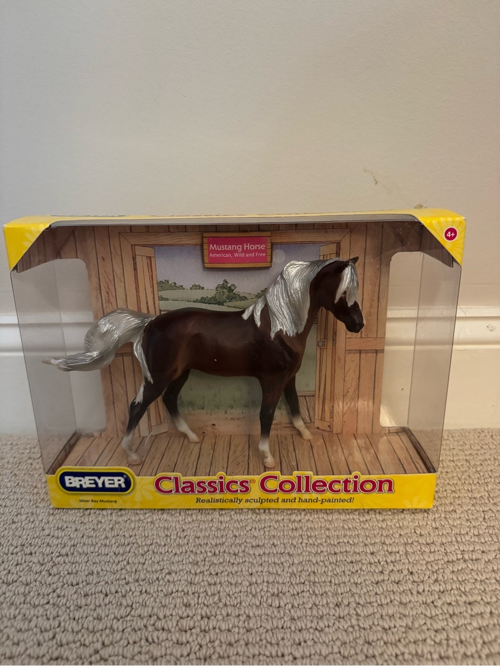 Breyer Classics Collection Mustang Horse- Bay with Silver Mane and Tail
